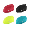 High visibility universal size bike waterproof helmet cover with reflective stripes